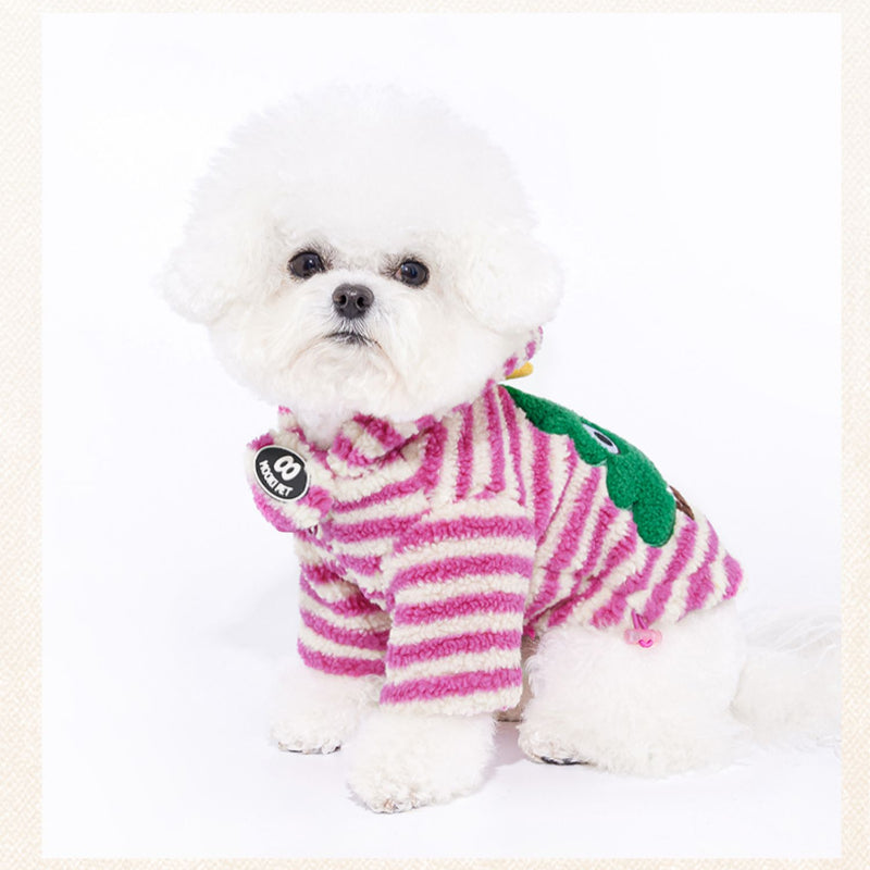 MookiPet® Rose Pink Little Elf Lamb Hair Coat for Dogs & Cats