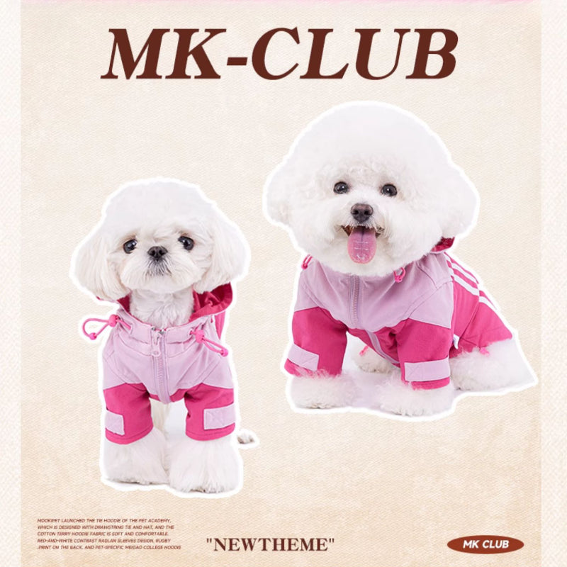 MookiPet® Sweet & Cool Hooded Jacket for Dogs & Cats - Rose Pink