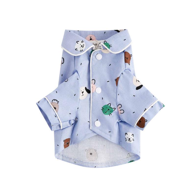 PalettePet® Blue Animal Print Pet Pajamas - KIKOPALS