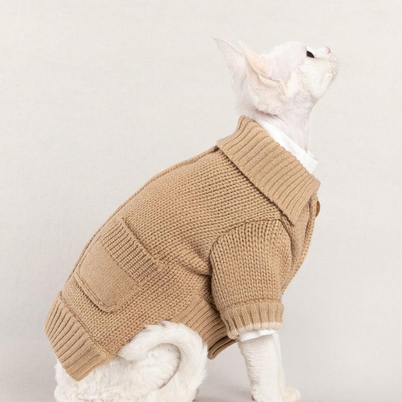 MQPET® Pet Turtleneck Sweater Cardigan - KIKOPALS