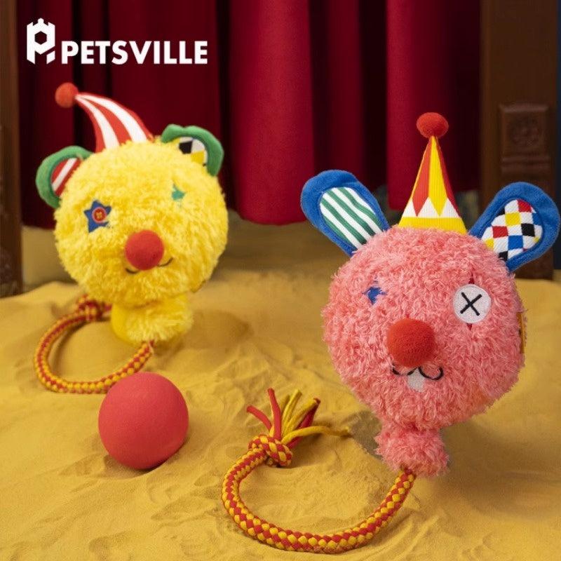 PETSVILLE® Clown Plush Dog Toy with Sound - KIKOPALS