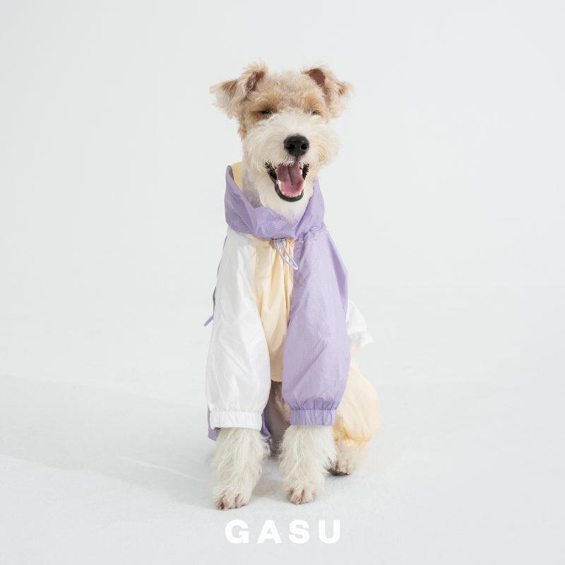 GASU® Cloudy Purple Color-Blocked Raincoat - KIKOPALS