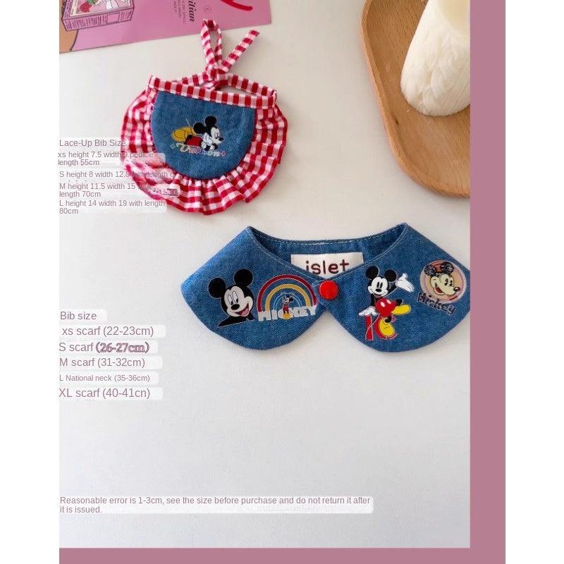 islet store® Mickey Denim Pet Bib - KIKOPALS