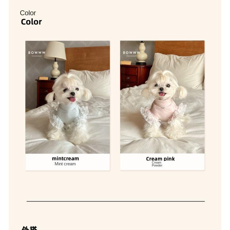 BOWWW®French Girl Knit Bottoming Pet Shirt - KIKOPALS