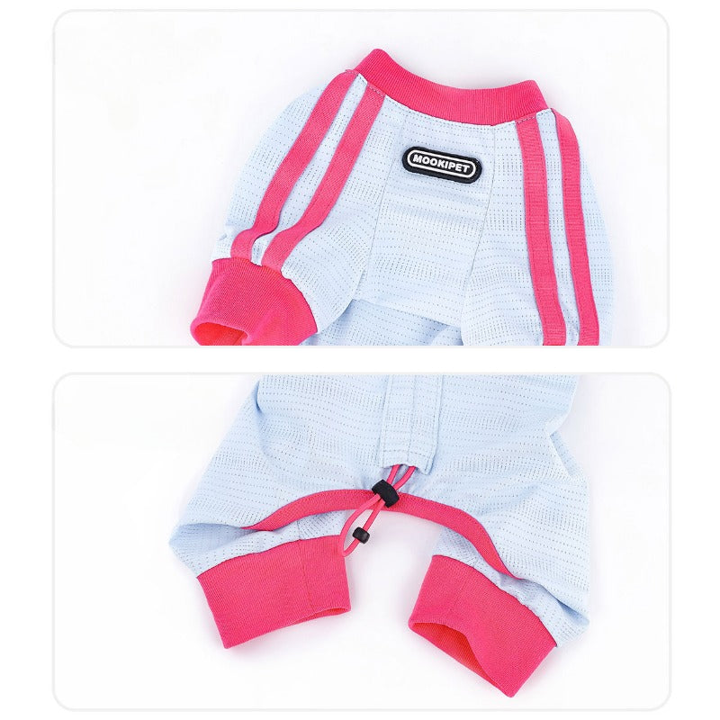 MookiPet® Mesh Cool Four-Legged Clothes for Dogs – Blue