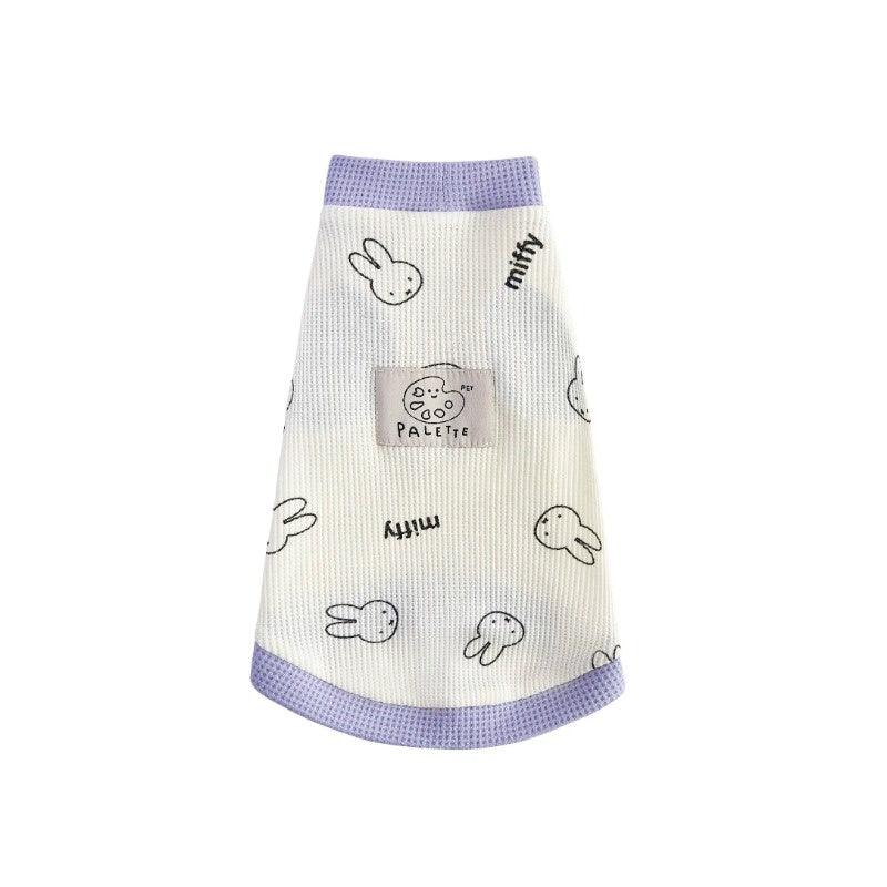 PalettePet® Lavender Miffy Waffle-Knit Sleeveless Pet Top - KIKOPALS