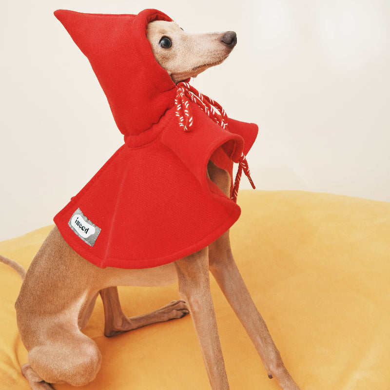 iiNeed® Red Cape Dog Hat for Dogs