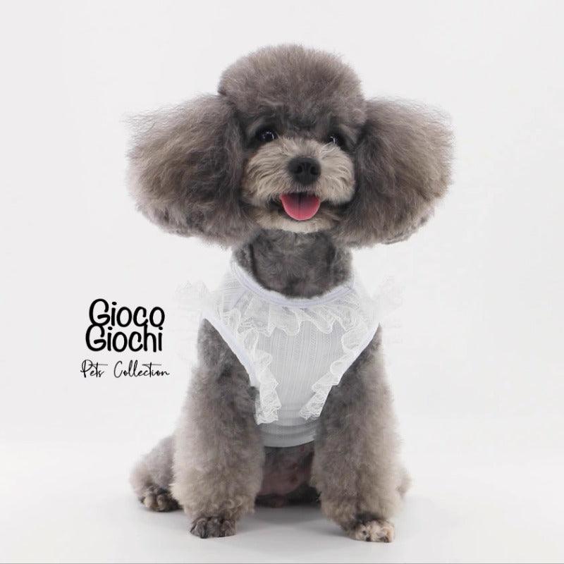 GiocoGiochi® Lace-Trimmed Jacquard Dog Vest - KIKOPALS