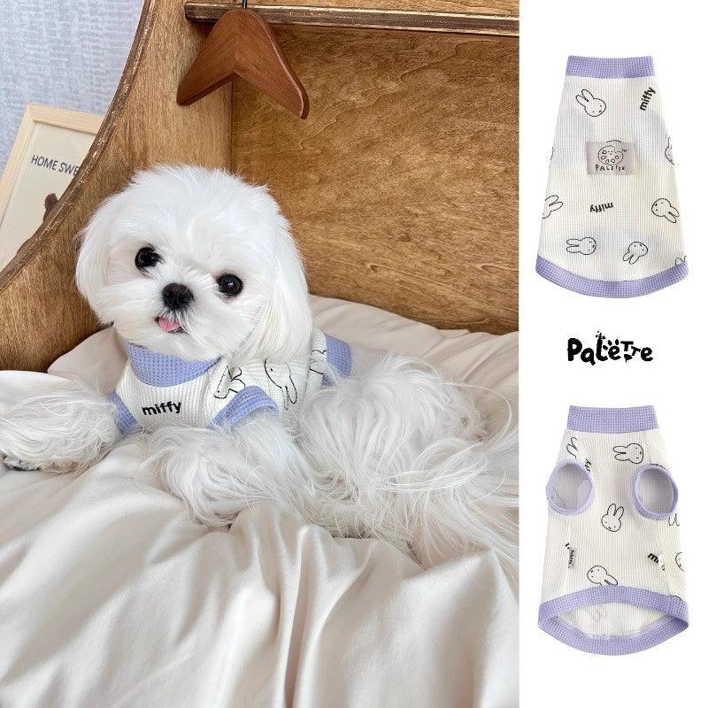 PalettePet® Lavender Miffy Waffle-Knit Sleeveless Pet Top - KIKOPALS