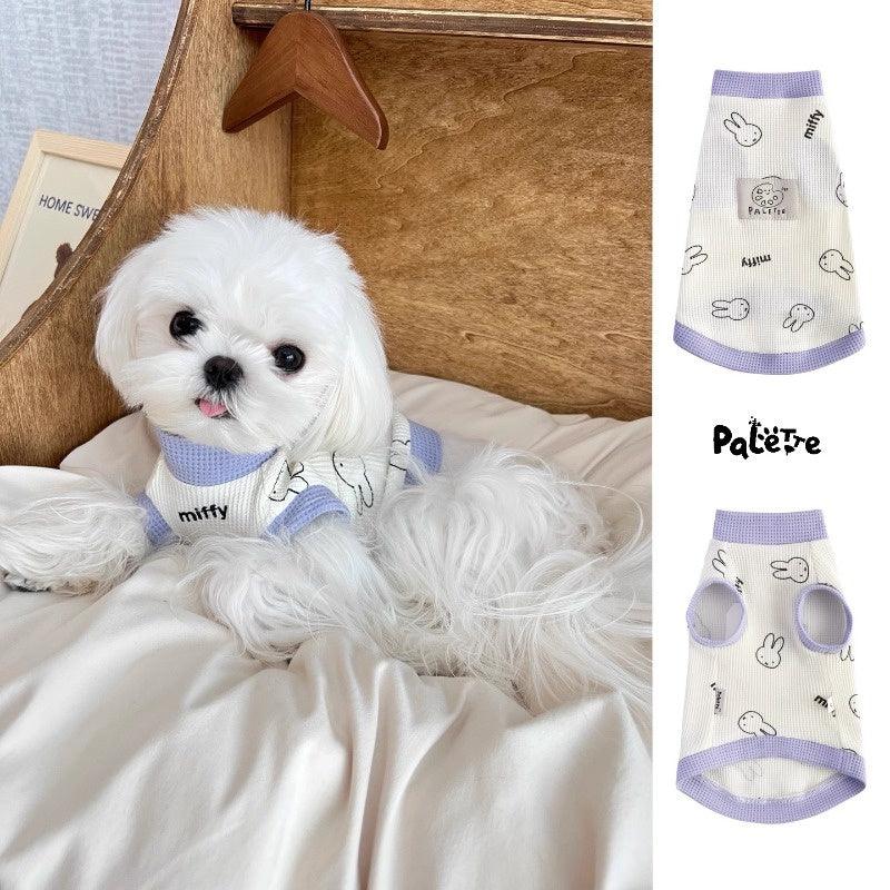 PalettePet® Lavender Miffy Waffle-Knit Sleeveless Pet Top - KIKOPALS