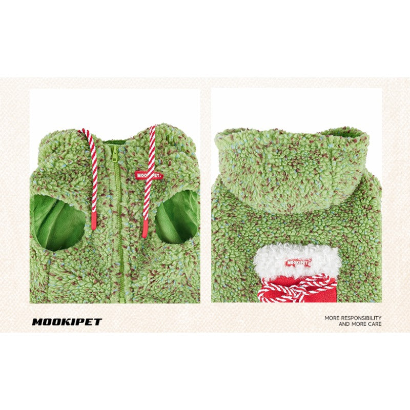 MookiPet® Christmas Gift Box Warm Vest for Dogs - Green