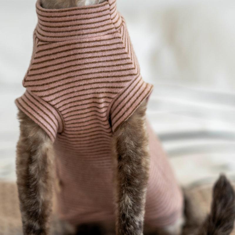 GINGERAIN® Striped Cotton Cat Vest - KIKOPALS