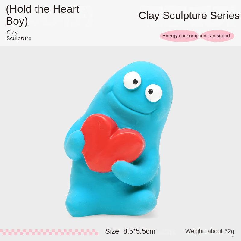 Qmonster® Clay Sculpture Series Dog Plush Toy - KIKOPALS