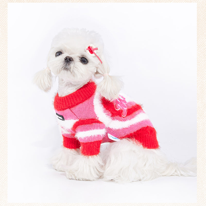 MookiPet® Love Power Generation Sweater - Red for Dogs & Cats