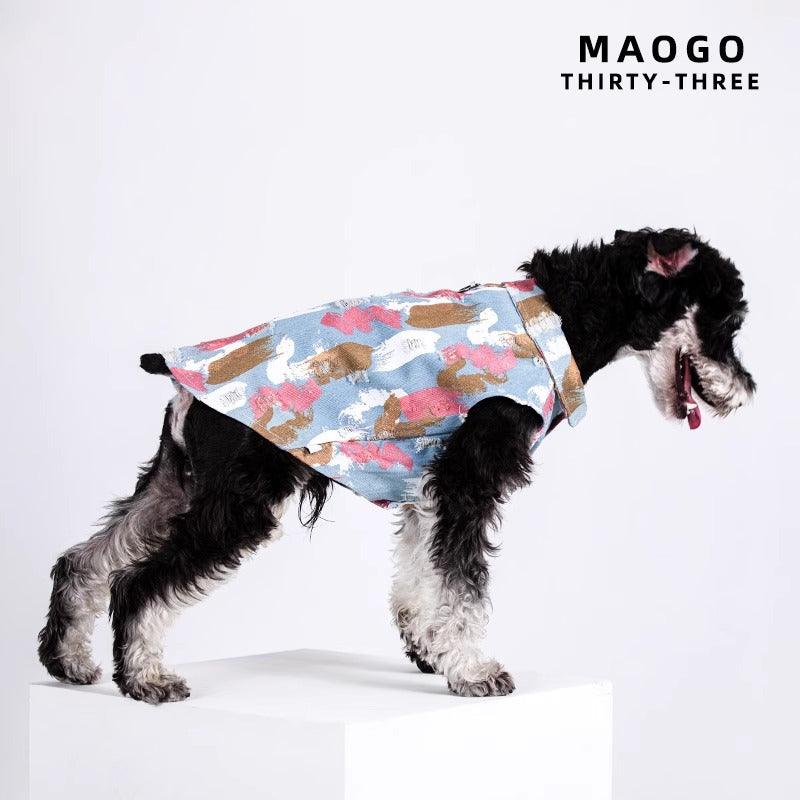 MAOGO® Dog Art Painter Denim Vest - KIKOPALS