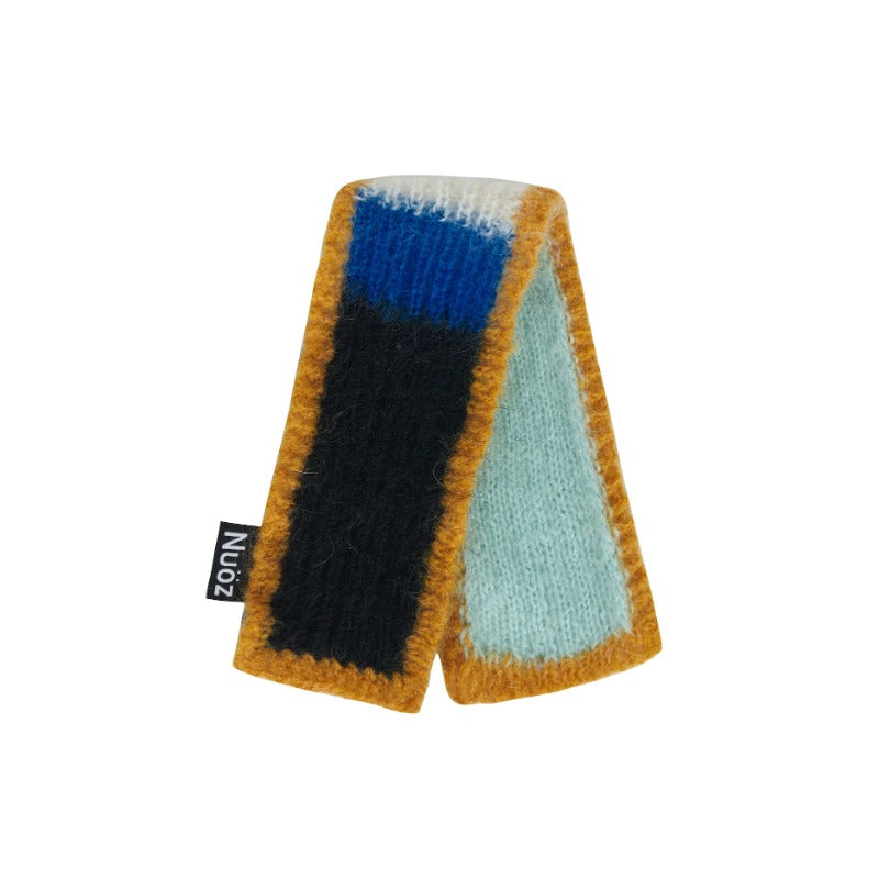 Nuoz® Handmade Customized Pet Scarf - Color Block Mohair Wool for Dogs