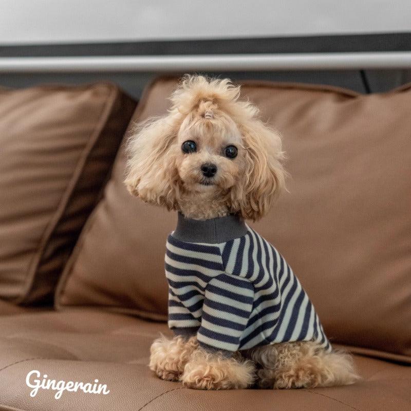 GINGERAIN® Cotton Striped Pullover Pet Sweatshirt - KIKOPALS