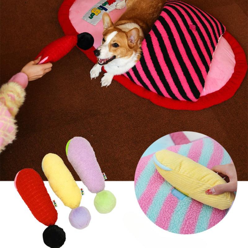 Wooligan® Striped Slipper Pet Bed - KIKOPALS