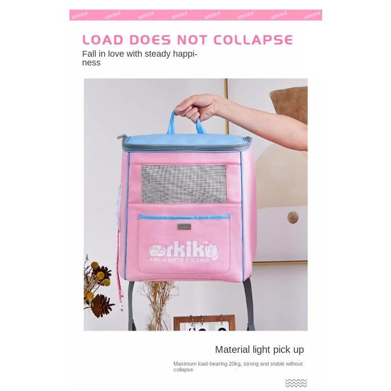 ARKIKA® Pink Multifunctional Pet Backpack - KIKOPALS