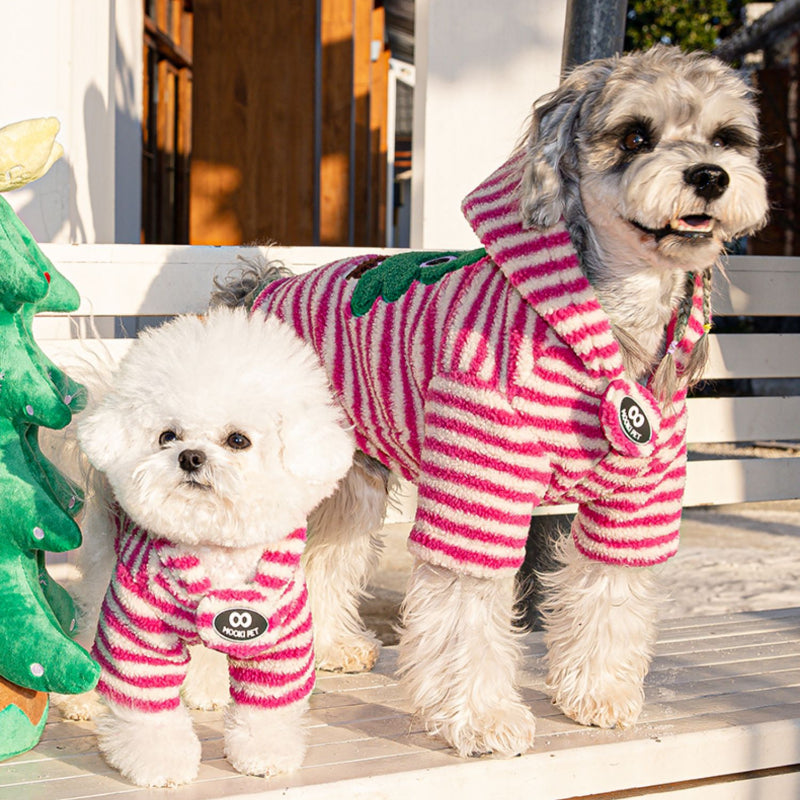 MookiPet® Rose Pink Little Elf Lamb Hair Coat for Dogs & Cats