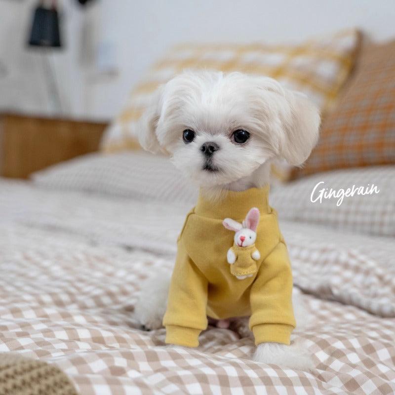 GINGERAIN® Warm Pet Sweatshirt with Bunny Toy - KIKOPALS