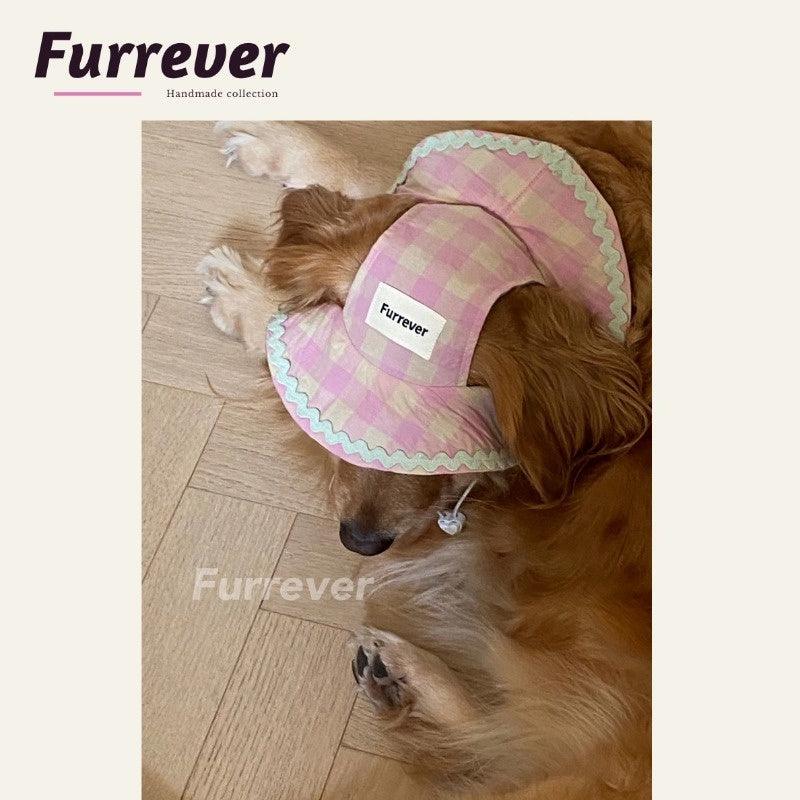 Furrever® Pink Plaid Pet Fisherman Cap - KIKOPALS