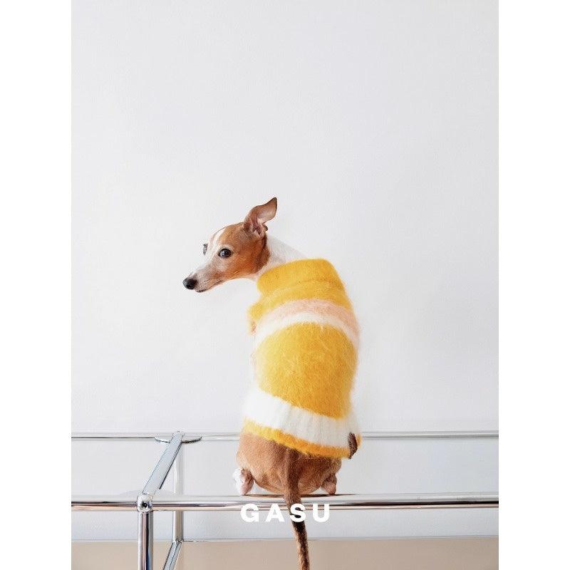 GASU® Bud Yellow Dog Knitted Sweater Vest - KIKOPALS