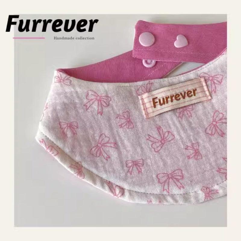 Furrever® Pink Bow-Tie Pet Bib - KIKOPALS