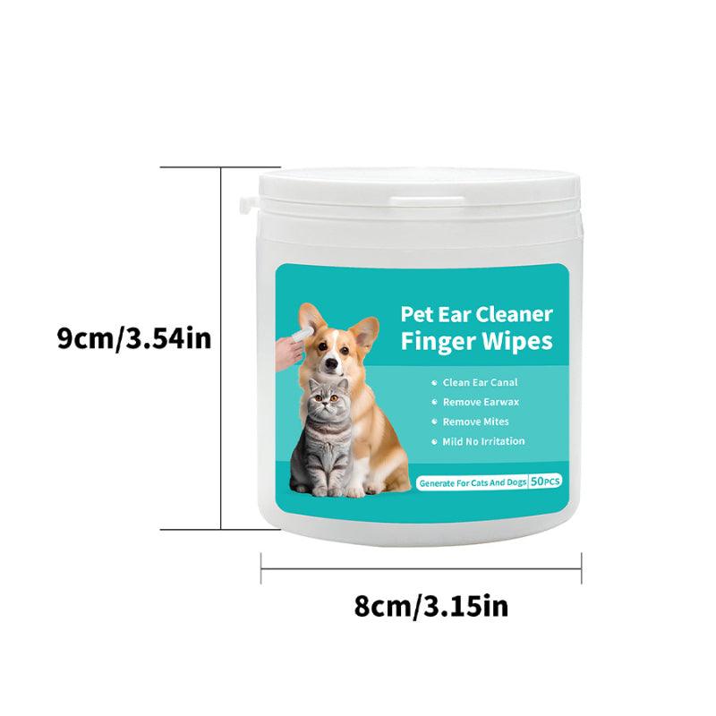 KIKOPALS® Pet Ear Cleaner Finger Wipes 2PCS - KIKOPALS
