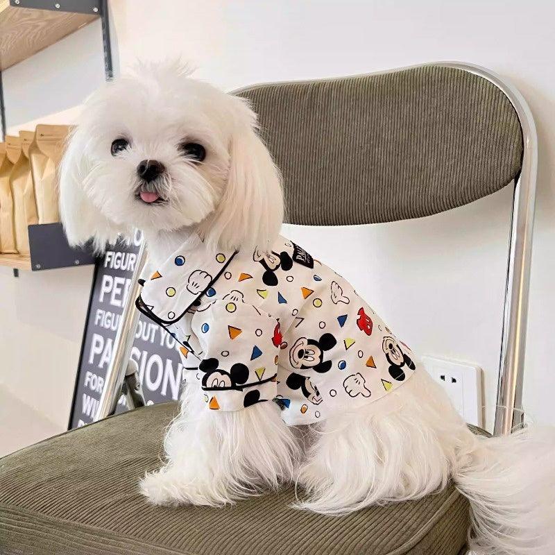 PalettePet® White Mickey Mouse Pet Shirt - KIKOPALS