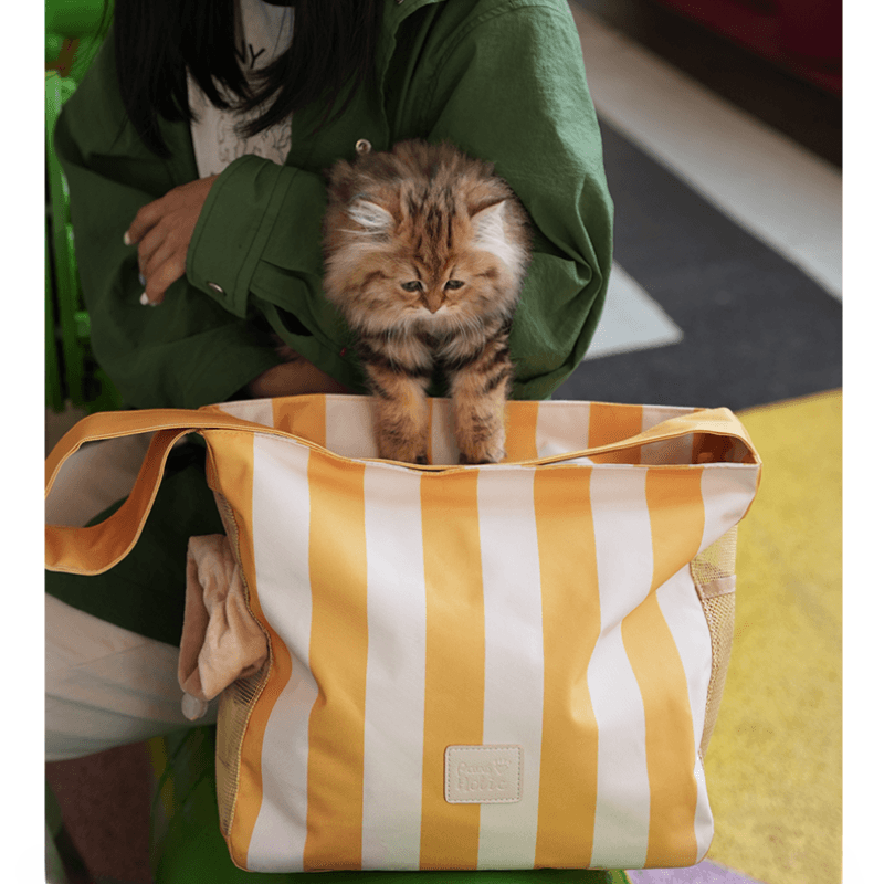 PawsHolic® Striped Pet Carrier - KIKOPALS