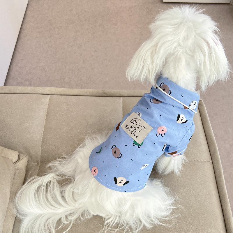 PalettePet® Blue Animal Print Pet Pajamas - KIKOPALS