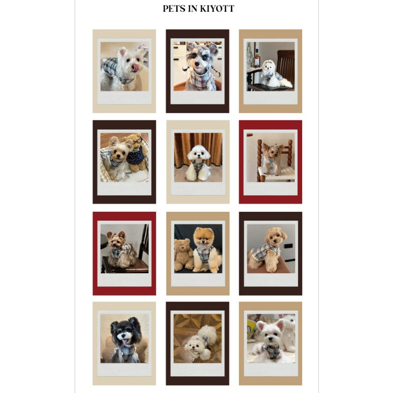 KIYOTT® School Style Blue Plaid Dress for Dogs