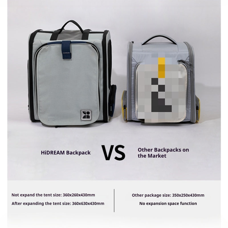 HiDREAM® Breathable Canvas Pet Backpack for Cats and Small Dogs