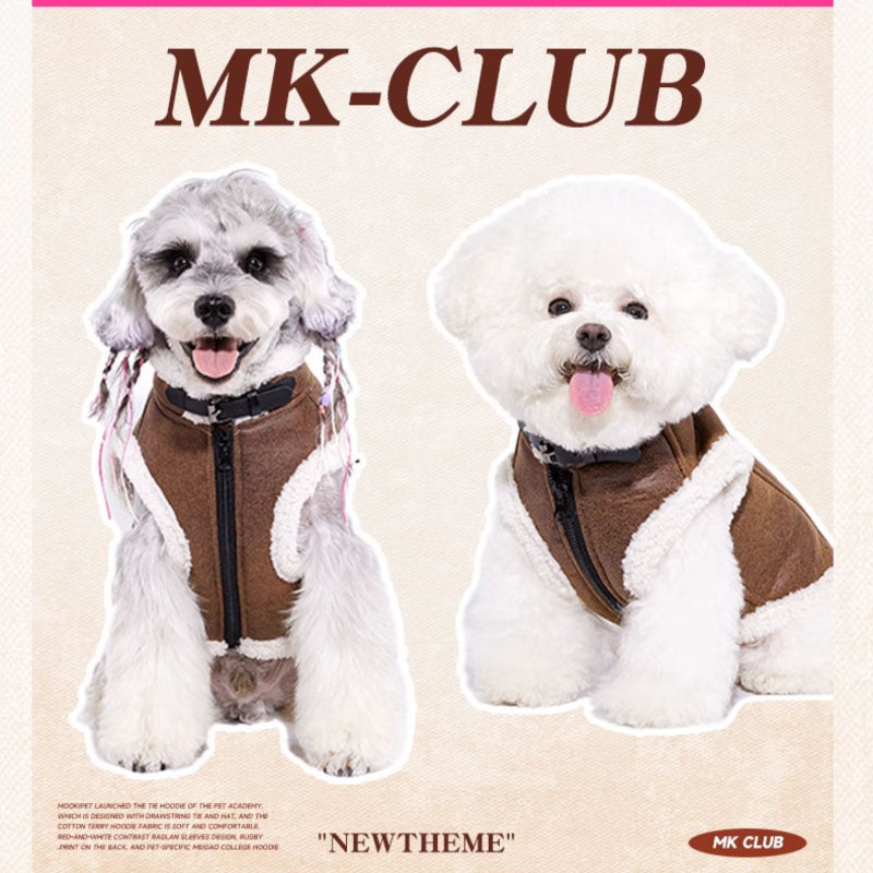 MookiPet® Suede Motorcycle Jacket for Dogs