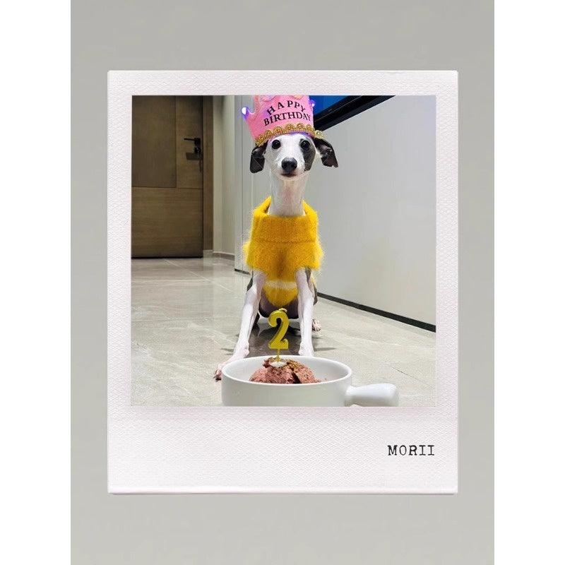 GASU® Bud Yellow Dog Knitted Sweater Vest - KIKOPALS