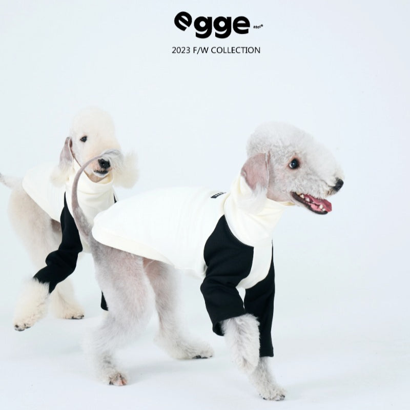egge® Black & White Dog Hoodie for Medium Breeds