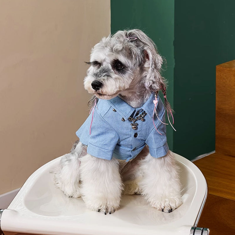 MookiPet® American Blue Denim Shirt for Dogs
