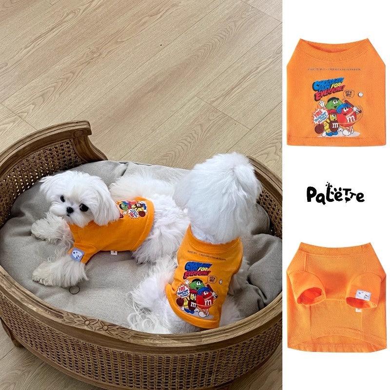 PalettePet® Vintage Orange M&M Pet T-Shirt - KIKOPALS