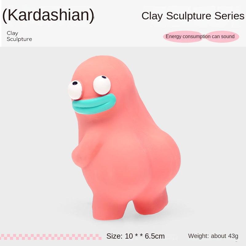 Qmonster® Clay Sculpture Series Dog Plush Toy - KIKOPALS