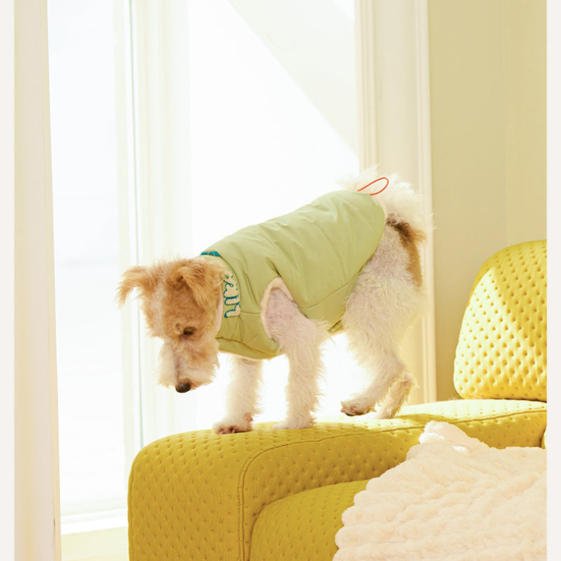 LIKAPAWS® Double-Sided Cotton Coat for Dogs – Green