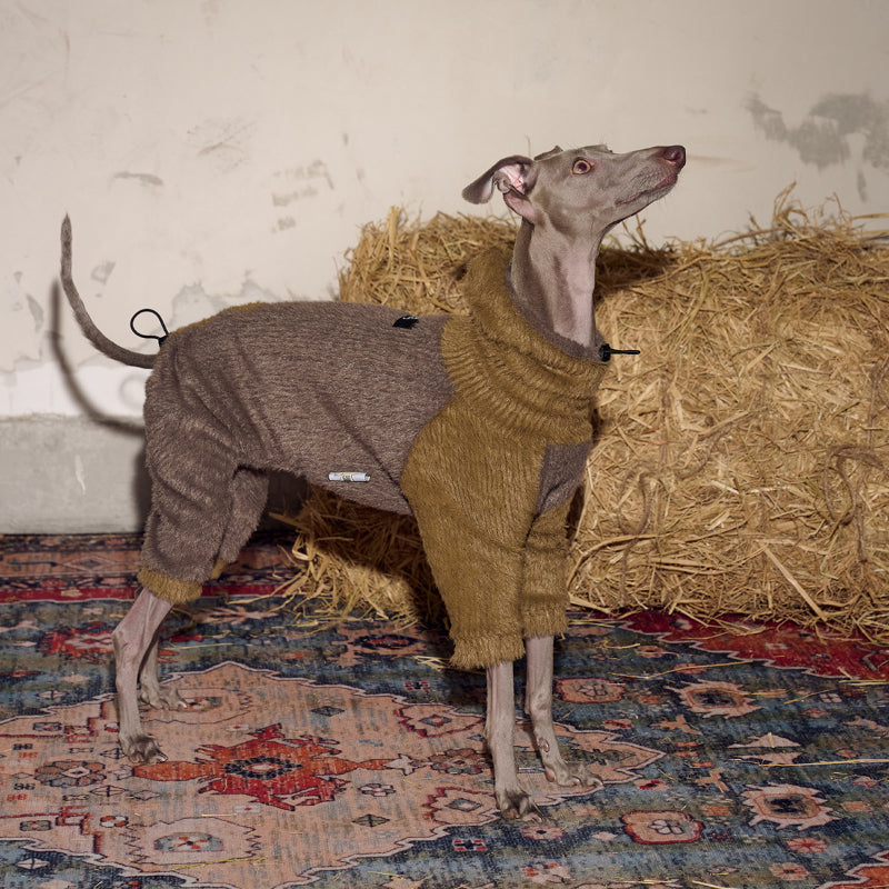 Swingpuppy® Dog Winter Knit Coat with Mink-Like Fleece