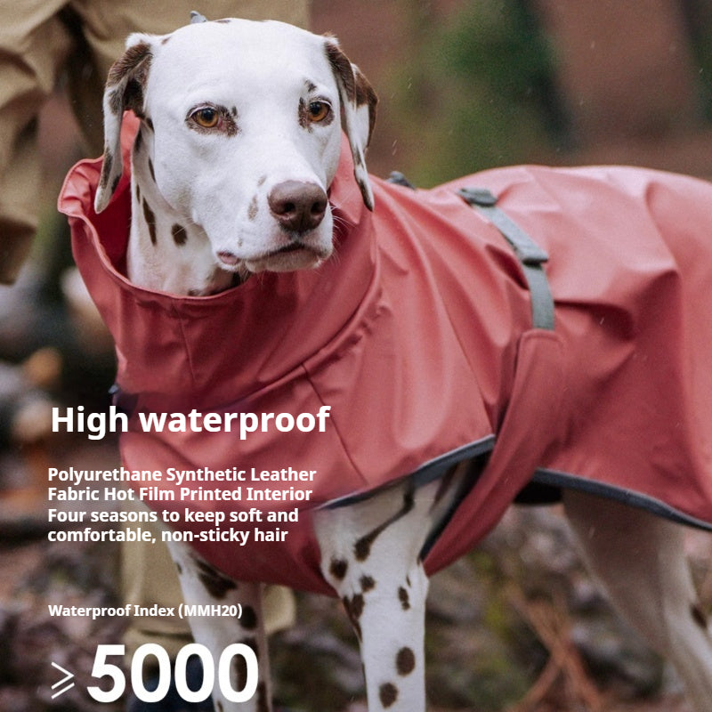 BlackDoggy® Puffer PU Raincoat for Dogs – Waterproof & Windproof