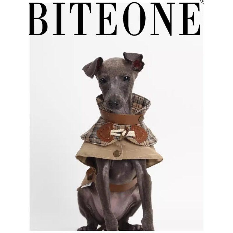 BITEONE® "Back To Baker Street" Trench Pet Coat - KIKOPALS
