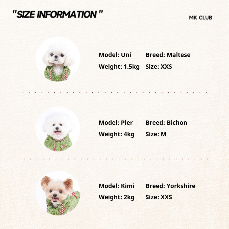 MookiPet® Christmas Gift Box Warm Vest for Dogs - Green