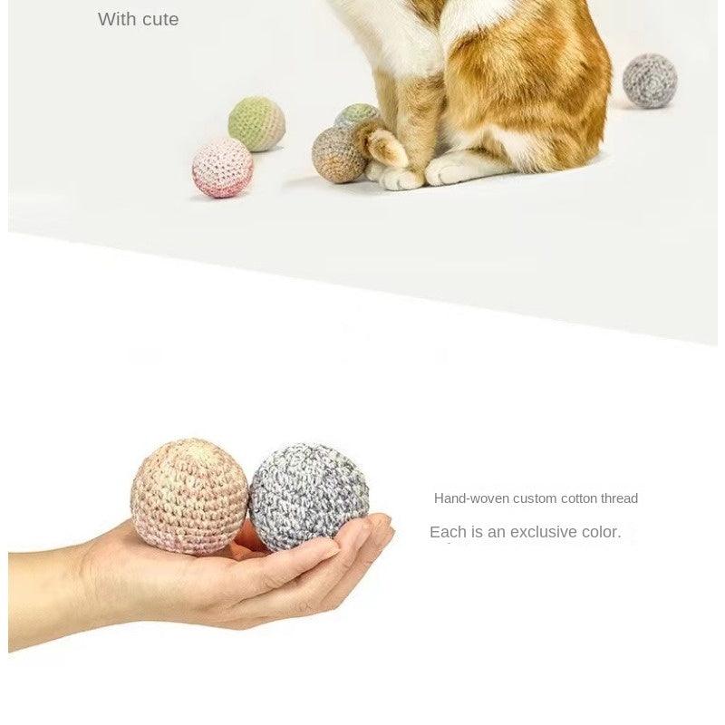 MEOWCARD® Colorful Fluffy Ball Cat Toy - KIKOPALS