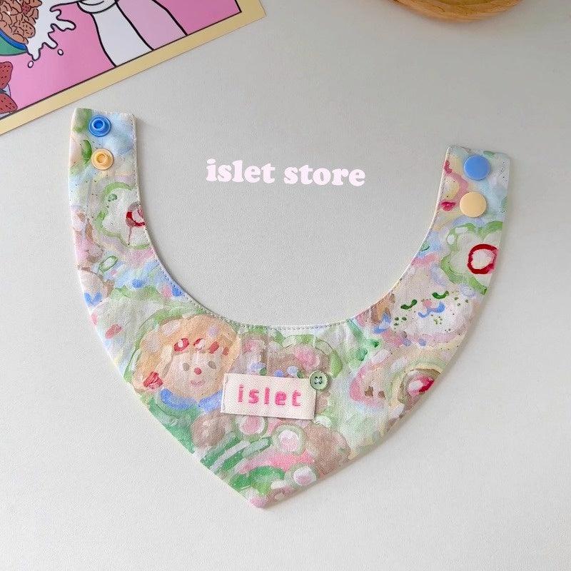 islet store® Cute Oil Painting Pet Bib - KIKOPALS