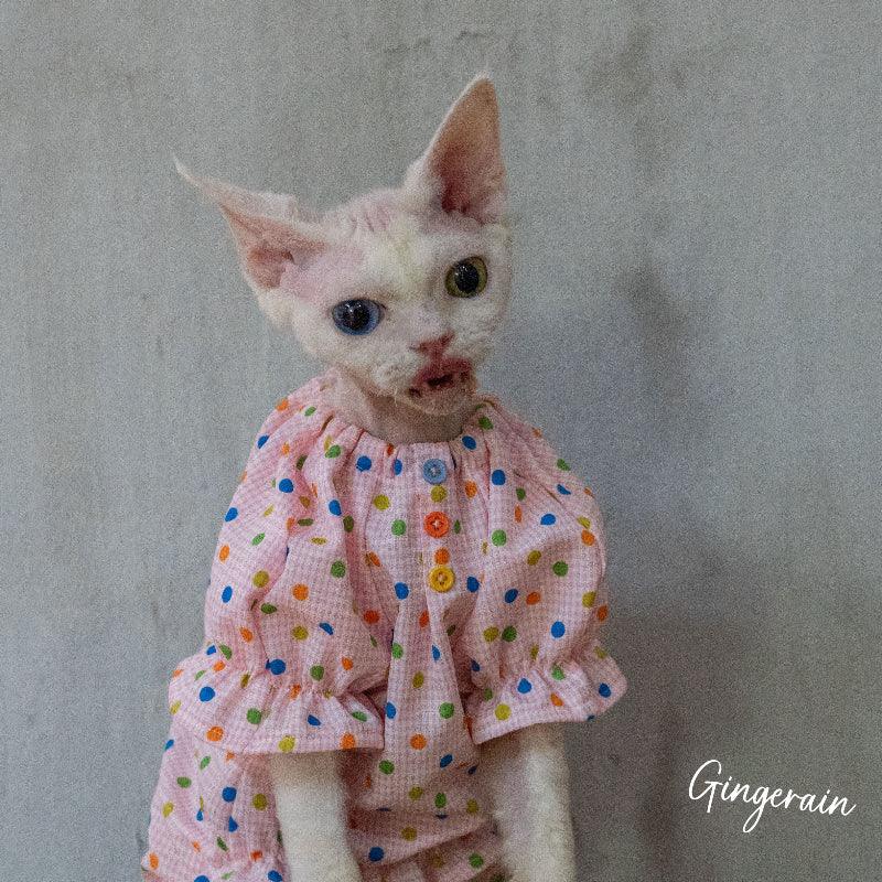 GINGERAIN® Candy Dot Doll Pet Dress - KIKOPALS