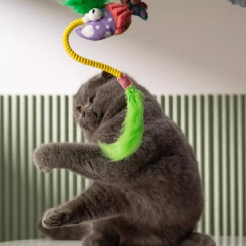 PETSVILLE® Ocean-Themed Feather Cat Toy - KIKOPALS