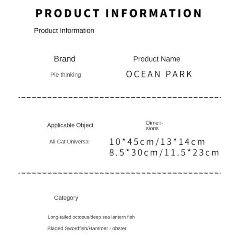 PETSVILLE® Ocean-Themed Feather Cat Toy - KIKOPALS